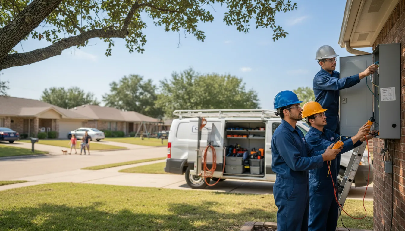 Certified electrician providing emergency electrical services in Grady, AR